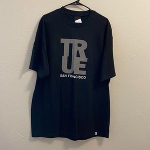 Black T-shirt true east brand-new with tags